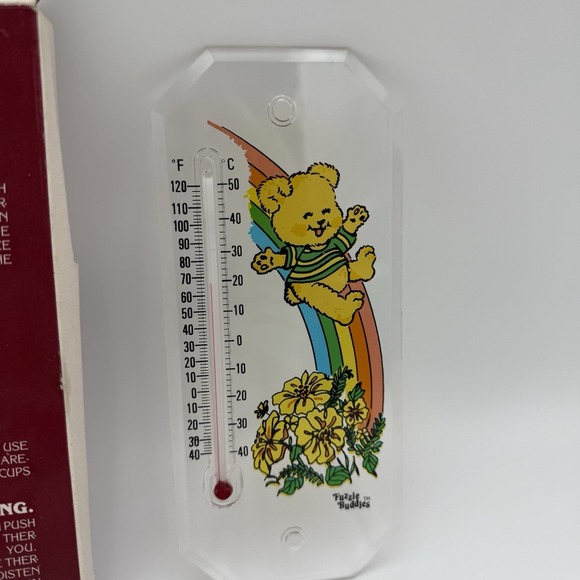 Vtg Hong Kong 1980 Rainbow Reversible Indoor Outdoor Thermometer Retro NOS *Read - Picture 6 of 7